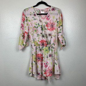 Plum Pretty Sugar Pink Crossover Romper